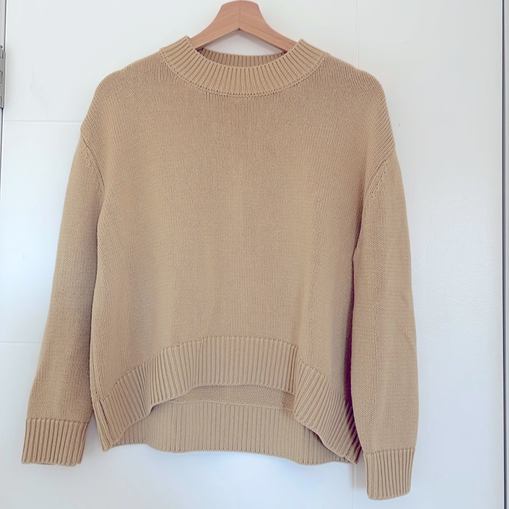 Oak + Fort cropped sweater size XS